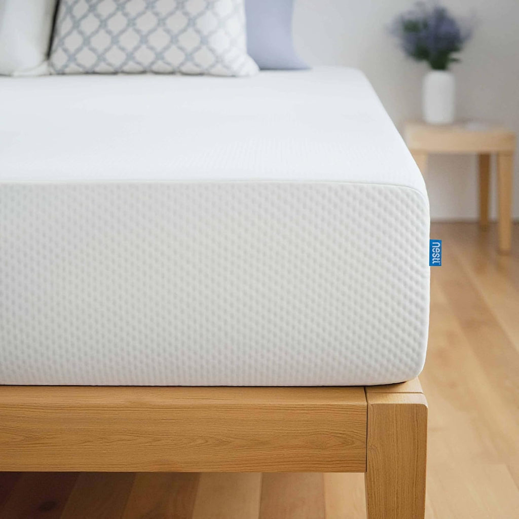 Nestl Green Tea Twin Mattress - 8 Inch Cooling Graphite Memory Foam | Fiberglass-Free, Pressure Relief Support