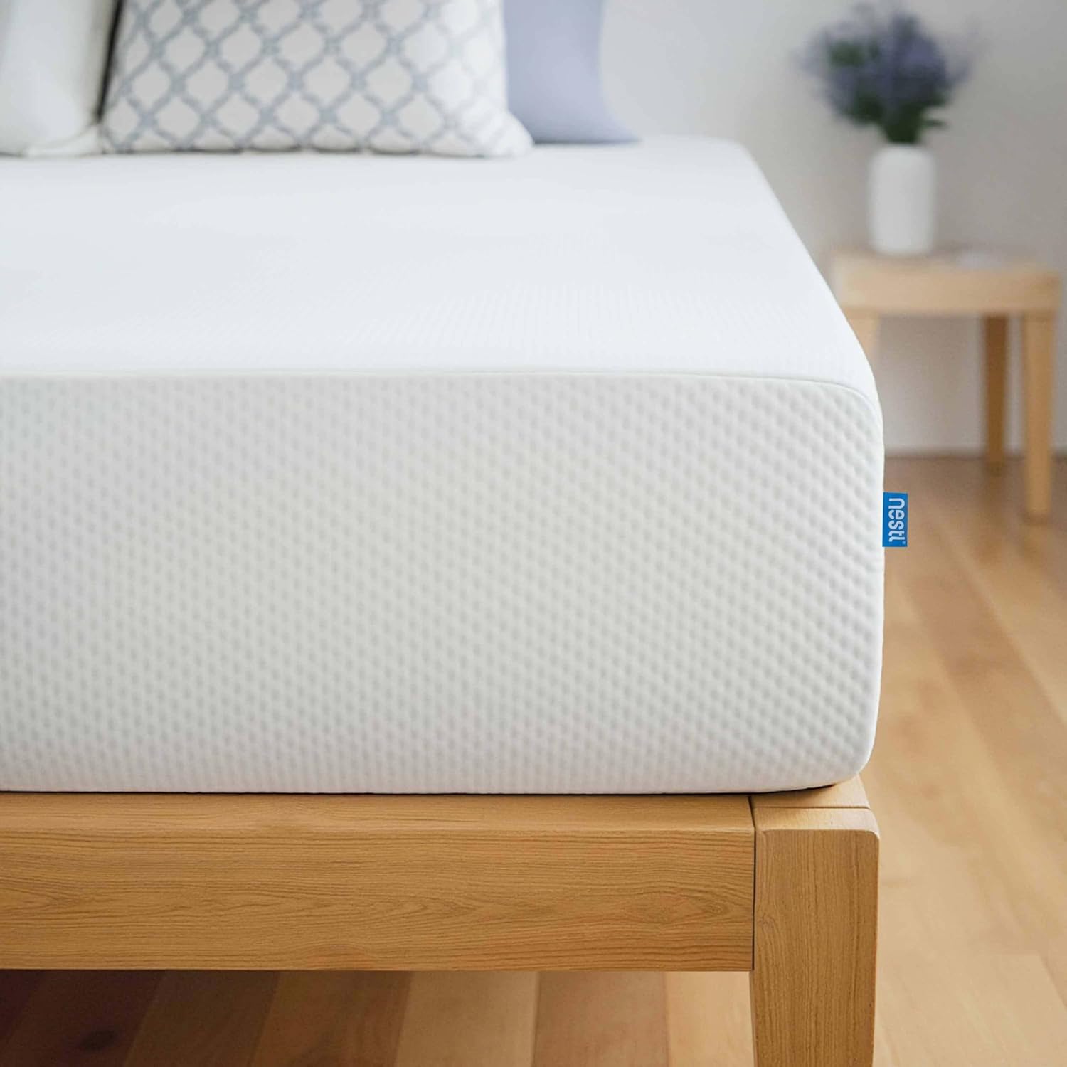 Nestl Green Tea Twin Mattress - 8 Inch Cooling Graphite Memory Foam | Fiberglass-Free, Pressure Relief Support