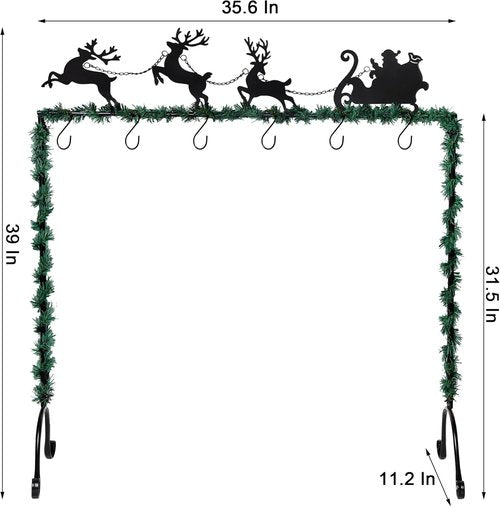 FORUP Christmas Stocking Holder Stand - Elk Design for Secure Holiday Decor | Festive Home Accent
