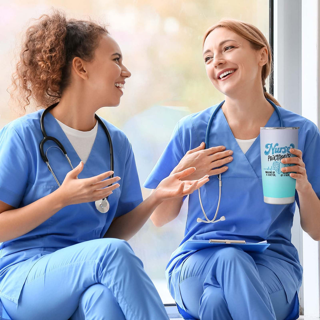joytumbler Nurse Practitioner Gifts For Women Nurse Practitioner Week Gifts for NP Stainless Steel Tumbler With Lid 20OZ