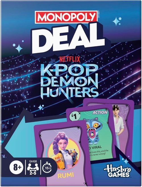 Monopoly Deal | Kpop Demon Hunters Card Game for 2-5 Players | Fun Family Game for Ages 8+ | 15 Min Playtime
