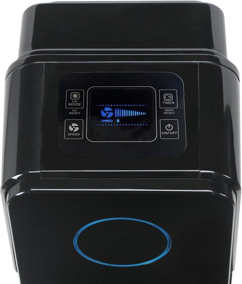 GermGuardian Air Purifier - HEPA Filter for Wildfire Smoke & Pet Dander | Covers Up to 870 Sq. Ft., Black