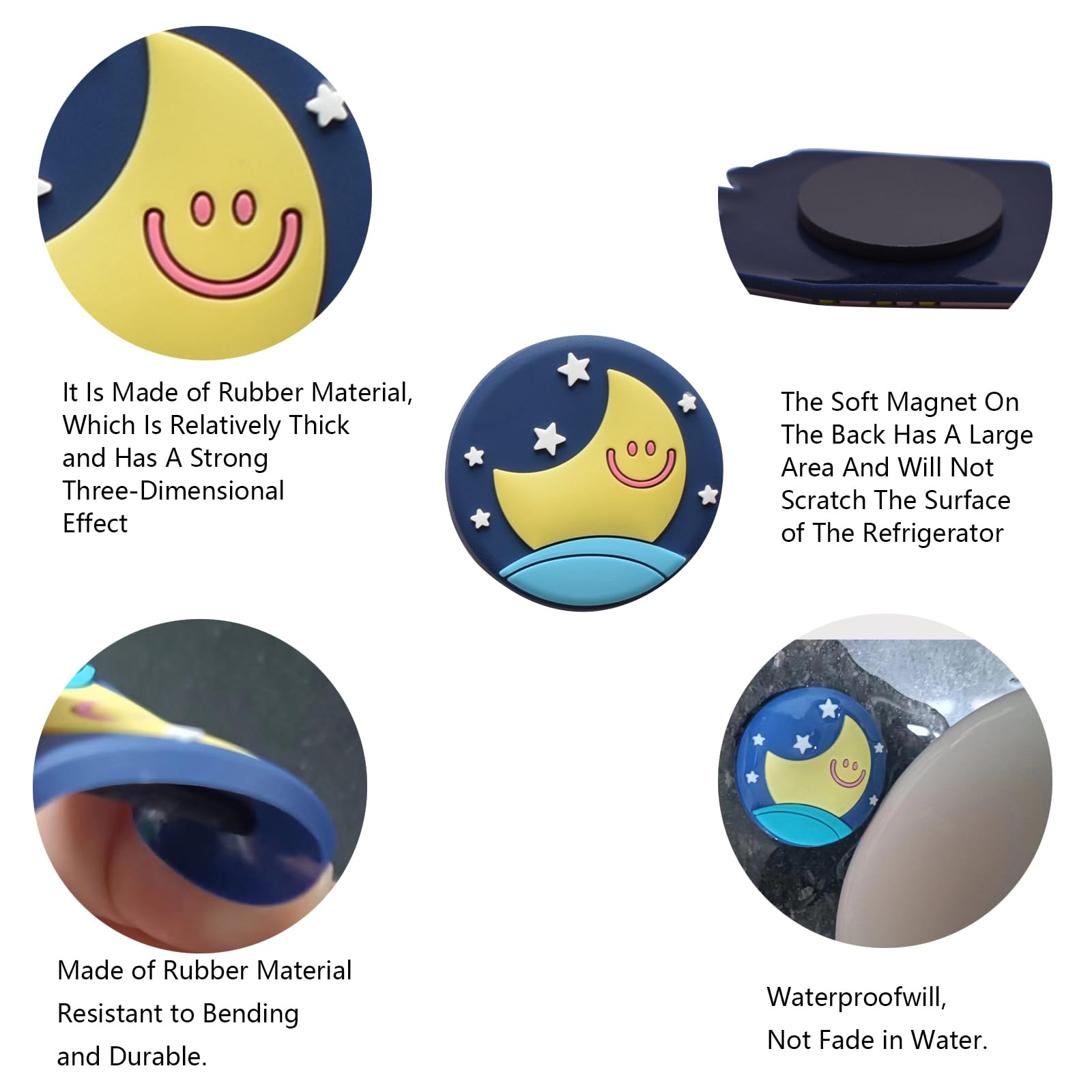 10 Pieces Sun and Clouds Fridge Magnets Balloon Refrigerator Magnets Moon Whiteboard Magnetic Stickers for Home Decoration (Balloon Fridge Magnets)