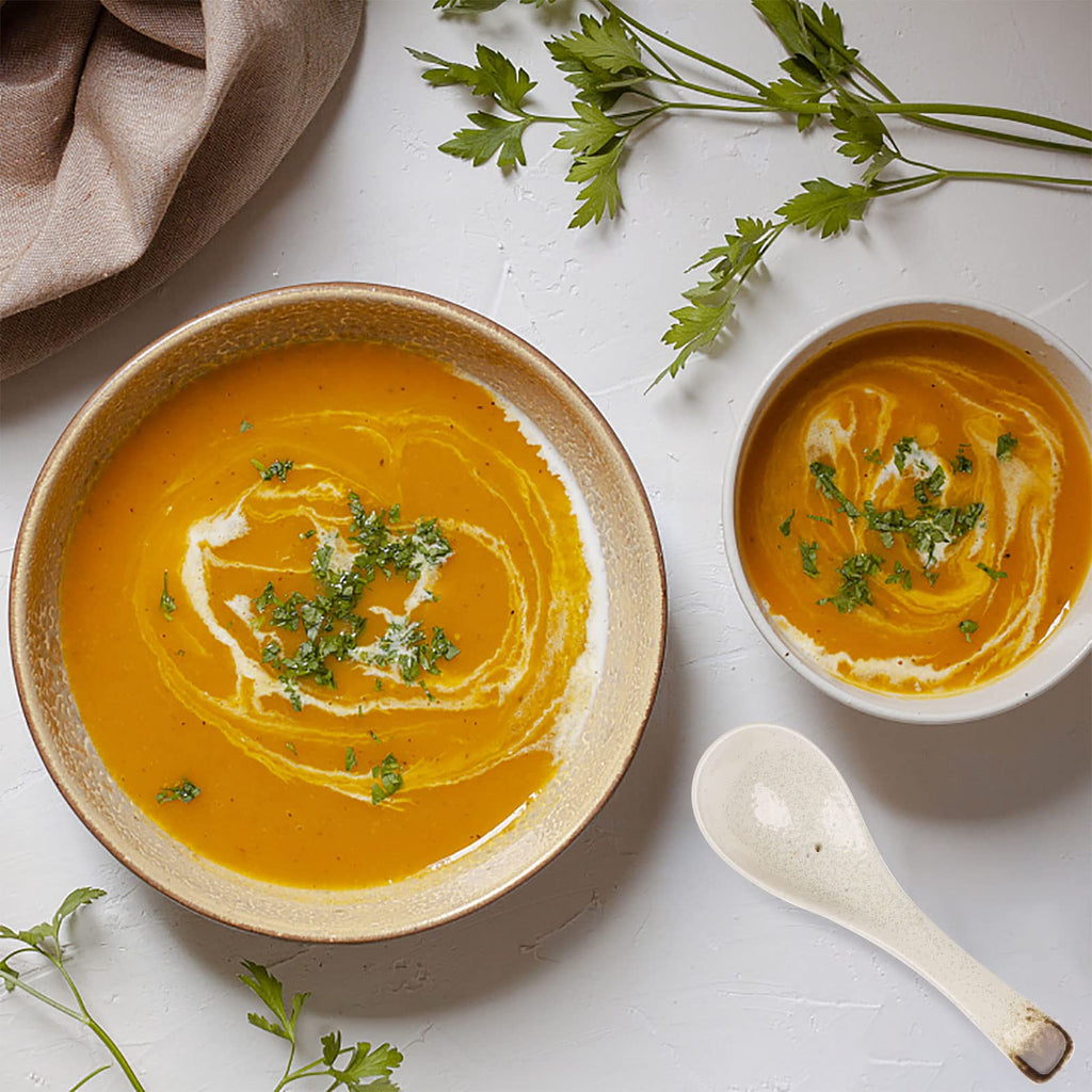 6 Pcs Ceramic Soup Spoons Japanese Retro Soup Spoons Chinese Soup Spoon Ceramic Asian Soup Spoons Rice Spoon Flatware Asian Serving Spoons Appetizers Tableware Meal Partner for Tasting