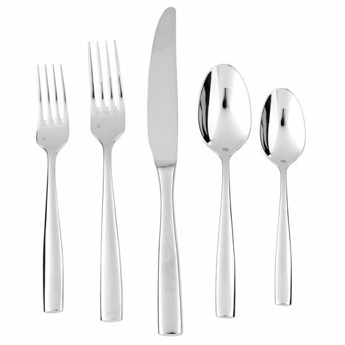 Fortessa Lucca 18/10 Stainless Steel Flatware Espresso Spoon, Set of 12