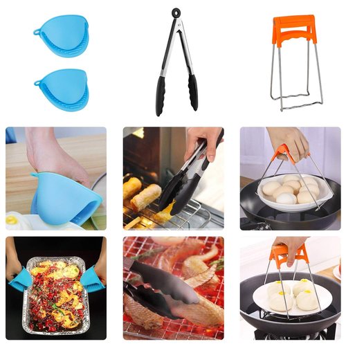 3 Qt Accessories Set for Pot, Compatible with Pot Accessories 3 Quart Only, Mini Accessory Including Sealing Ring Steamer Basket Springform Pan Egg Rack Trivet