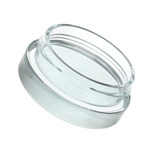 Oil Slick 90pcs Thick Bottom Low Profile 7ml Glass Jars with Black Lids : Air tight container (Black Lids)
