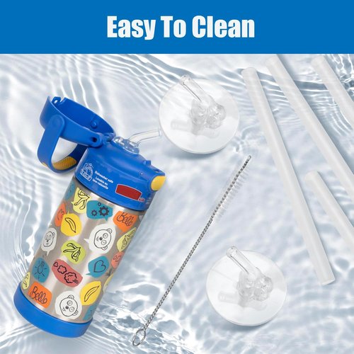 Greant 7 PCS Replacement Straws for Thermos 12oz Bottle - Compatible with F401 & F410 Models