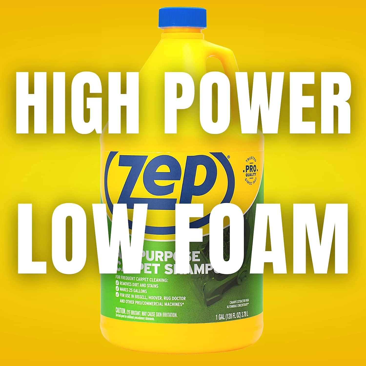 Zep All-Purpose Carpet Shampoo - Professional Formula for Deep Cleaning - 1 Gallon