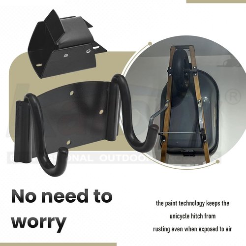Heavy Duty Wheelbarrow Storage Bracket by [Brand Name] - 90 lbs Capacity with Spring Loaded Safety Latch