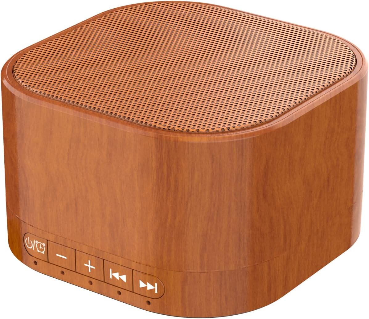 Skiennix White Noise Machine - 20 Soothing Sounds with Sleep Timer | Natural Wood Grain Finish