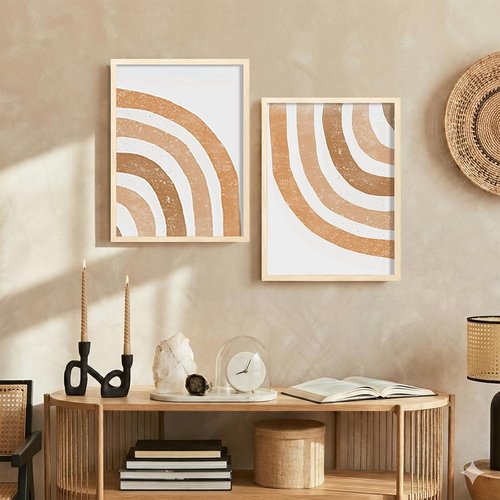 LaVie Home 12x16 Picture Frame - Classic Oak Design with HD Plexiglas | Vertical & Horizontal Display
