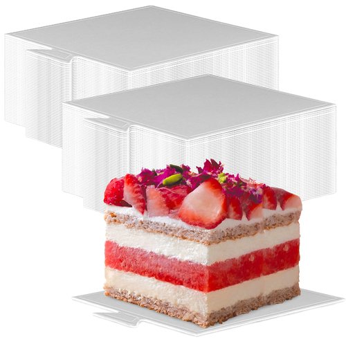 200 Pcs Mini Cake Boards, Silver Mousse Mini Cake Bases Cake Paper Board Plates Cupcake Dessert Displays Tray Cardboard Dessert Board Pastry Base - Grease Proof (Square Cake Boards)