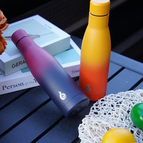 BJPKPK 25oz Insulated Stainless Steel Water Bottle - Reusable Travel Sports Bottle | Keeps Drinks Cold & Hot - Laguna Color