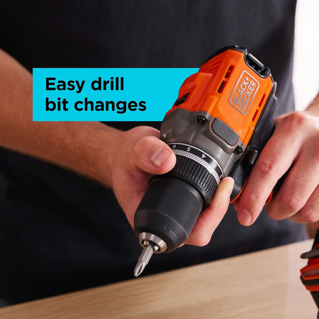 BLACK+DECKER Cordless Drill Driver - 20V MAX POWERCONNECT with Battery & Charger Included