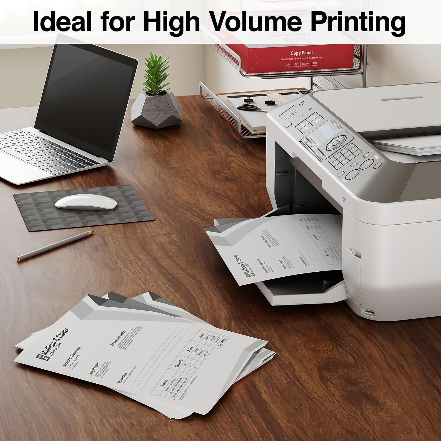 TRU RED Copy Paper - 20 lb, 92 Bright, 8.5x11 Inches - 5000 Sheets for Office, School & Home