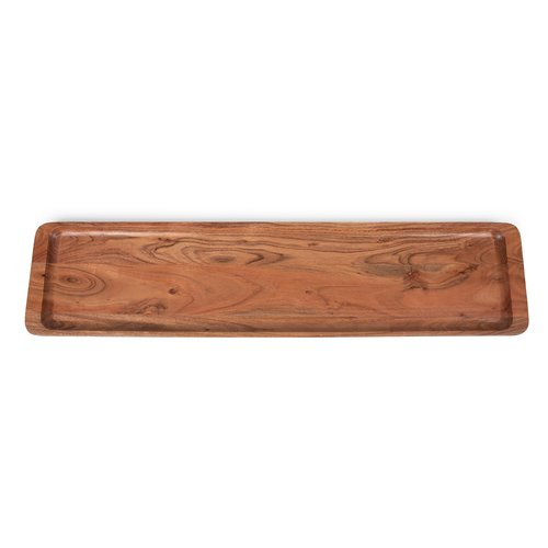 Picnic TIME Canapé Appetizer Serving Tray, Long Rectangular Charcuterie Board, Acacia Wood Cheese Board, Grazing Board (Acacia Wood)