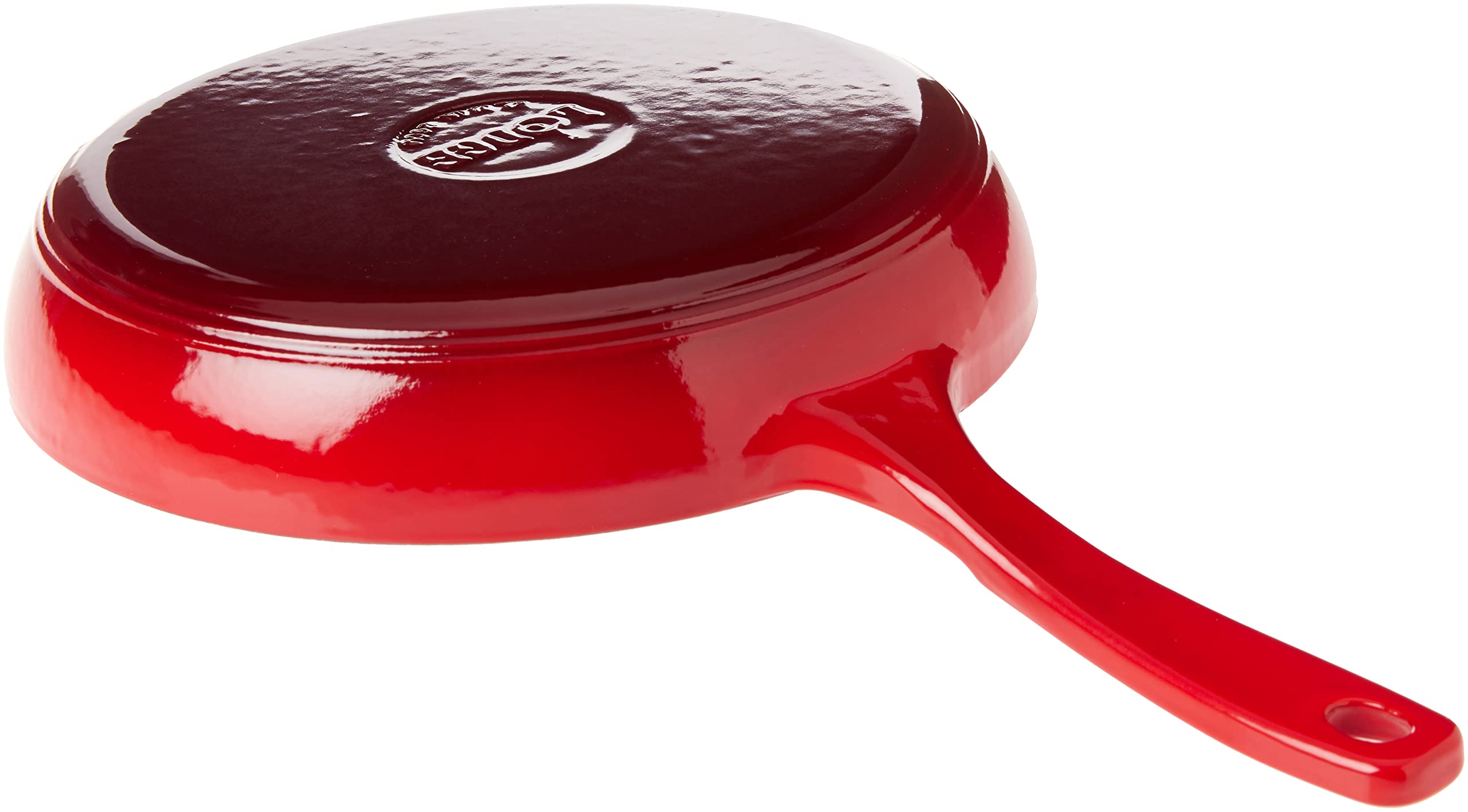 Lodge Enameled Cast Iron Skillet, 11-inch, Red