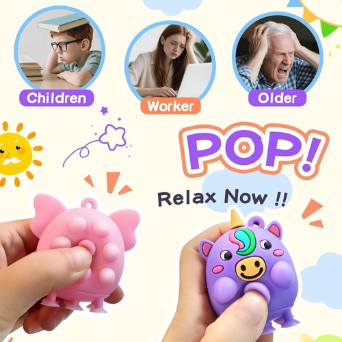 Advent Calendar 2025 - 3D Pop Animal Fidget Toys | Stress Relief Countdown Gift for Kids & Adults