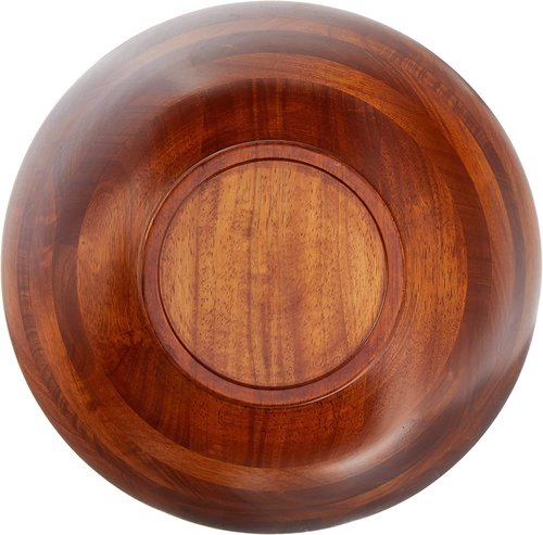 Lipper 3 Piece - Dark Cherry Salad Serving Bowl with Salad Hands Set