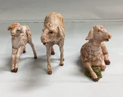 Fontanini by Roman Inc. | 3-Piece Sheep Family Set | Hand Sculpted Nativity Figures - 5" Collection