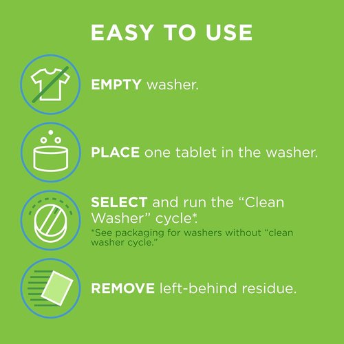 Affresh Washing Machine Cleaner - Powerful Tablets for Front & Top Load Washers | 3 Count