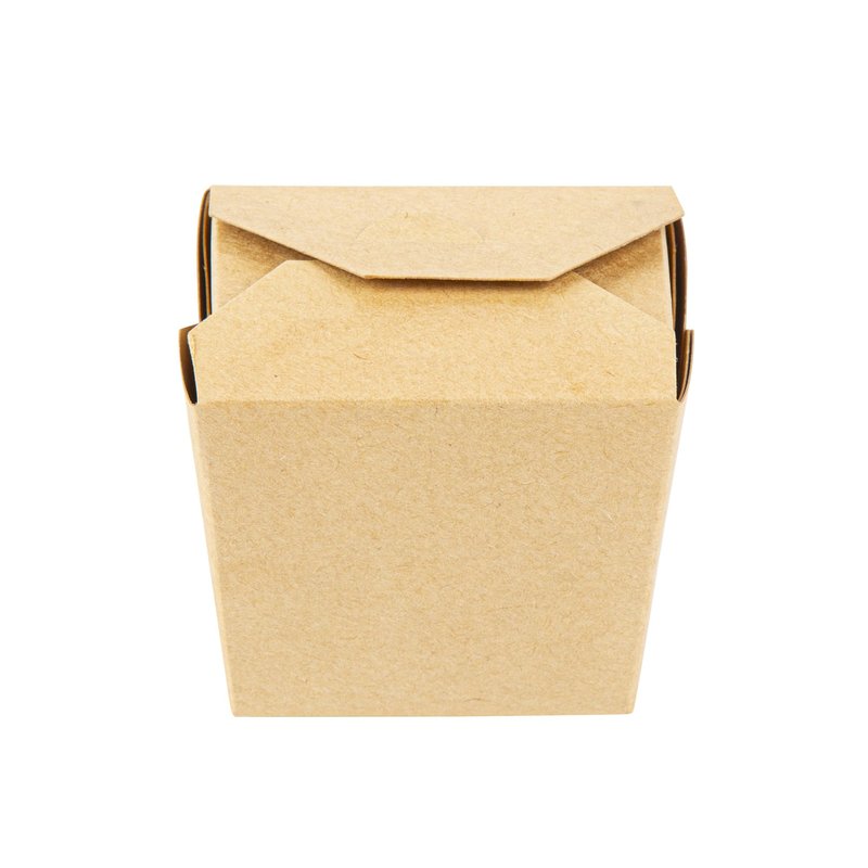 Restaurantware Bio Tek 8 Ounce Chinese Take Out Boxes 200 Greaseproof Food To Go Boxes - Tab-Lock Microwave-Safe Kraft Paper Take Home Boxes Recyclable For Restaurants Catering And Parties