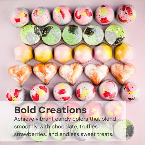Chefmaster Yellow Candy Color - Professional-Grade Oil-Based Dye for Chocolate, Strawberries & Cake Pops | 0.64 oz