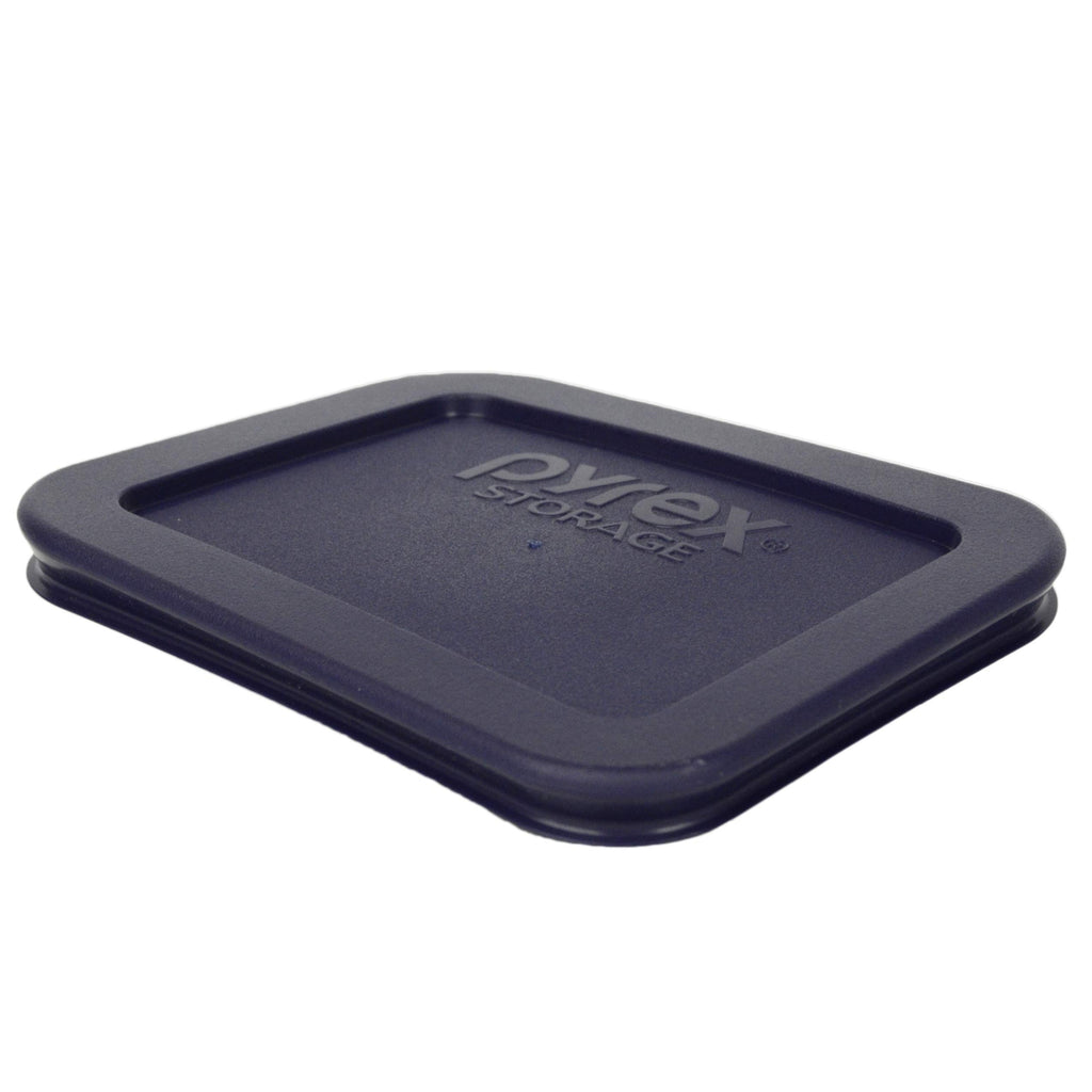 Pyrex 7213-PC 1.9 Cup Dark Blue Food Storage Replacement Lid (2-Pack) - Made in USA