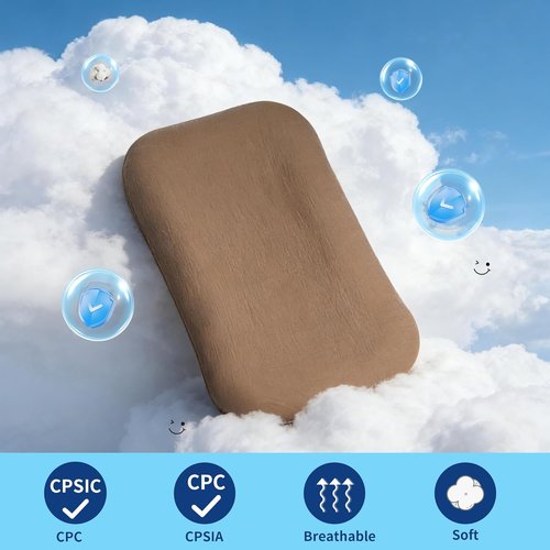 Baby Lounger - Soft & Breathable Newborn Lounger for Home & Travel | 0-24 Months, Brown