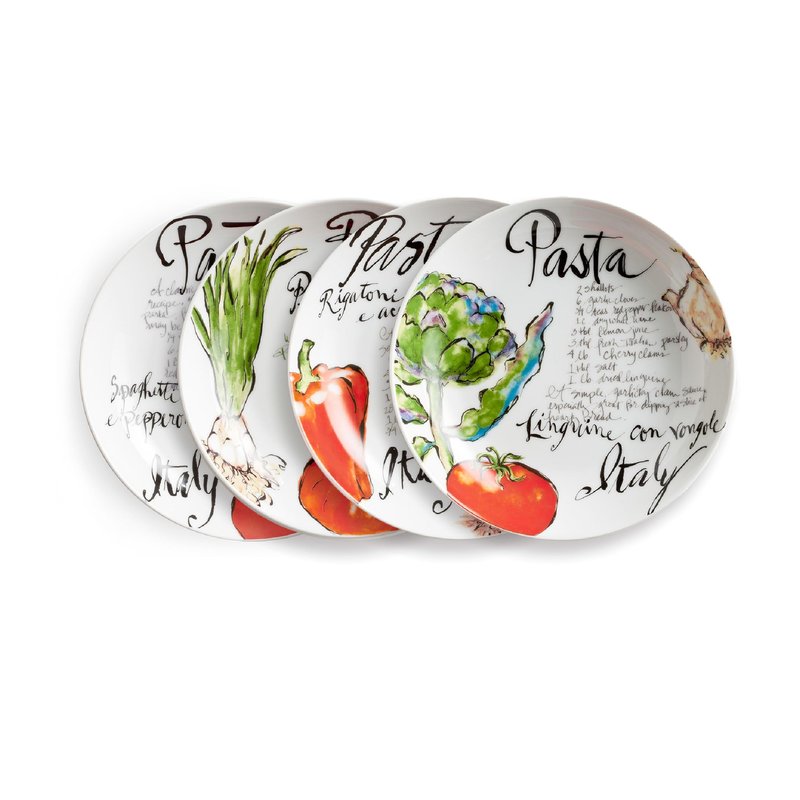 Rosanna Pasta Italiana Small Dipping Bowls – Porcelain Sauce Dishes, Perfect Side Dish Bowls for Bread, Olive Oil, Condiments & Dips