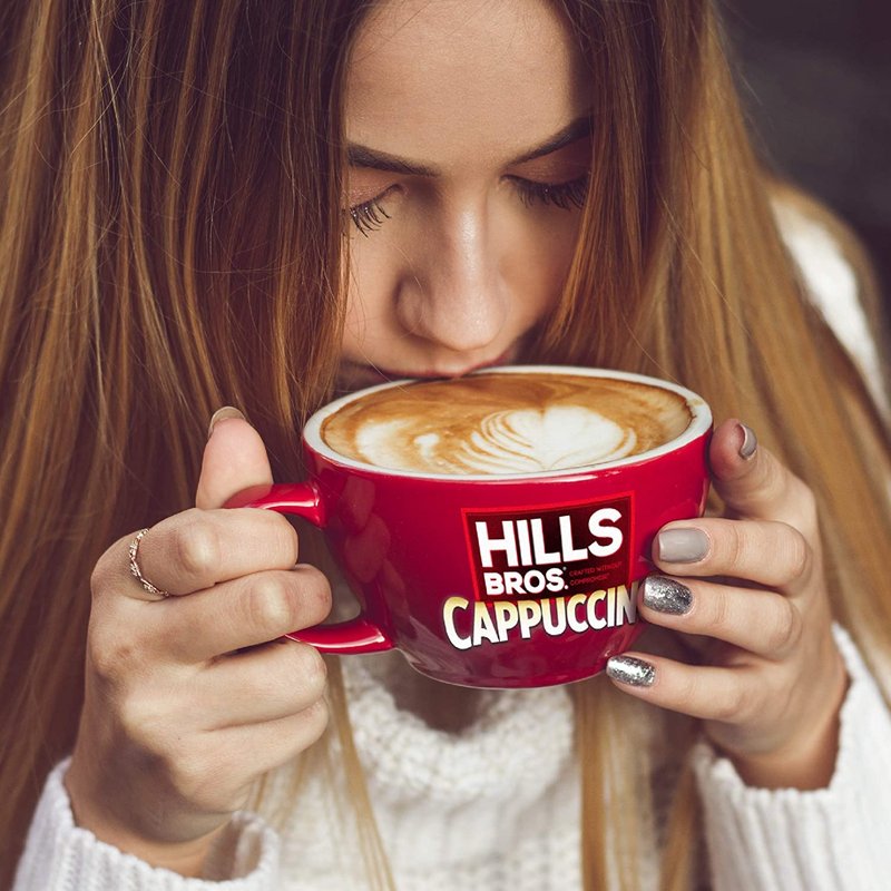 Hills Bros. Variety, 1 Hills Bros. Cappuccino, White Chocolate Caramel, 16 OZ, 1 Hills Bros. Cappucinno, Double Mocha, 16 OZ, 1 CT