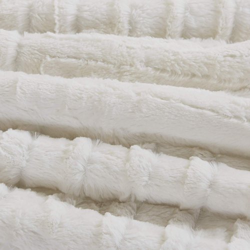 Madison Park Arctic Fur Down Alternative Comforter Mini Set, King/California King, Ivory