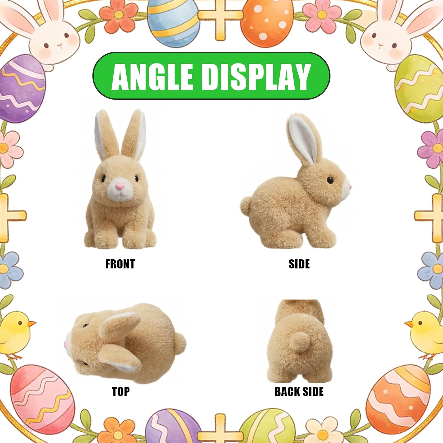 Skiennix Realistic Hopping Bunny Toy - Wiggling Ears & Twitching Mouth for Kids | New Version