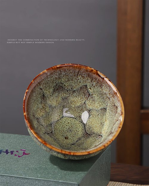 Lxuwbd Ceramic Chinese Kung Fu Tea Set, Japanese Style Tea Cup, Yerba Mate Tea Set, 5pcs Ceramic Mate Cup Set, Tea Cup