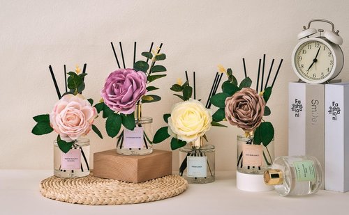 Cocorina Reed Diffuser Set - Cashmere Vanilla Scented Home Fragrance | 6.7 Ounce, Perfect for Large Rooms