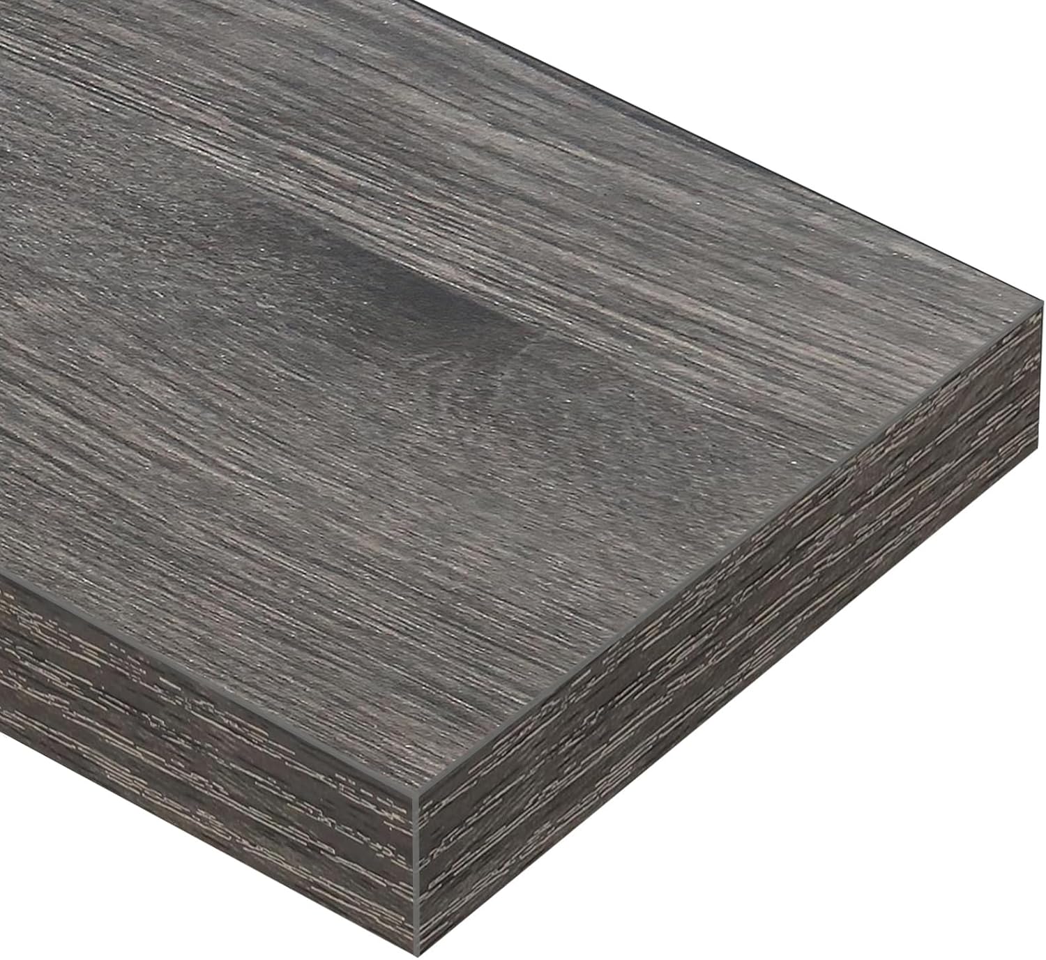 QEEIG Floating Wall Shelves - Extra Long 47.2" Set of 2 for Bathroom, Kitchen, Living Room | Grey Home Decor