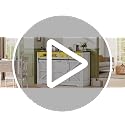 47.2-Inch Farmhouse File Cabinet with 2 Drawers, Barn Door & Charging Station