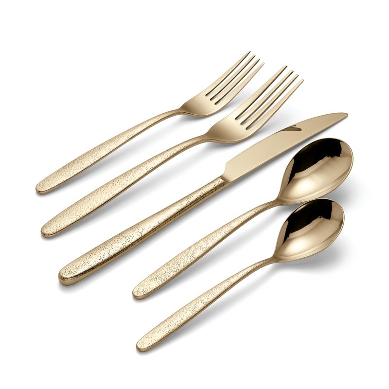 Oneida 894808 Storm Champagne 20 Piece Everyday Flatware Set, Service For 4
