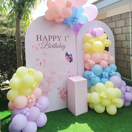 110Pcs Metallic Chrome Gold Balloon Arch Kit - 12 Inch Garland for Wedding, Birthday & Baby Shower Decor