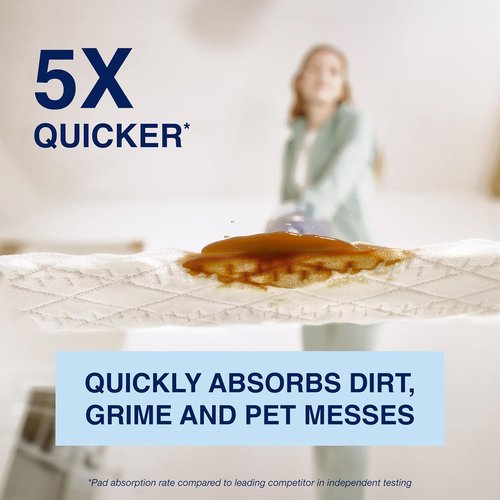 Bona Multi-Surface Floor Cleaning Pads - Heavy-Duty Microfiber Refills | 18 Disposable Pads for Effortless Cleaning