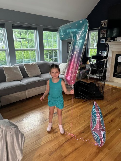 40 Inch Number 8 Balloon - Pink, Purple & Blue Birthday Decorations for Men & Boys