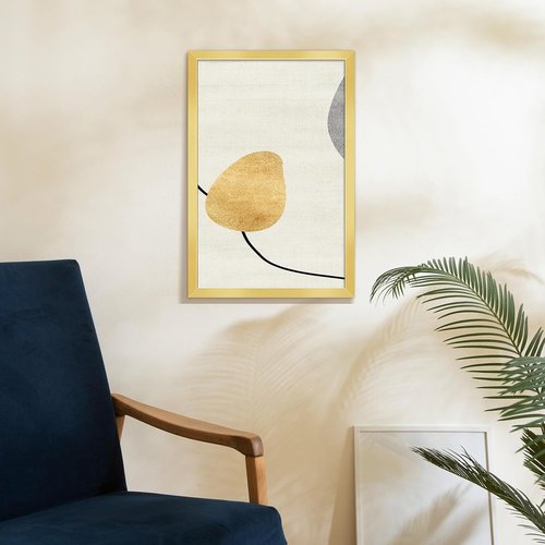 LaVie Home 12x18 Gold Picture Frame - HD Plexiglass Wall Display Frame for Vertical or Horizontal Use