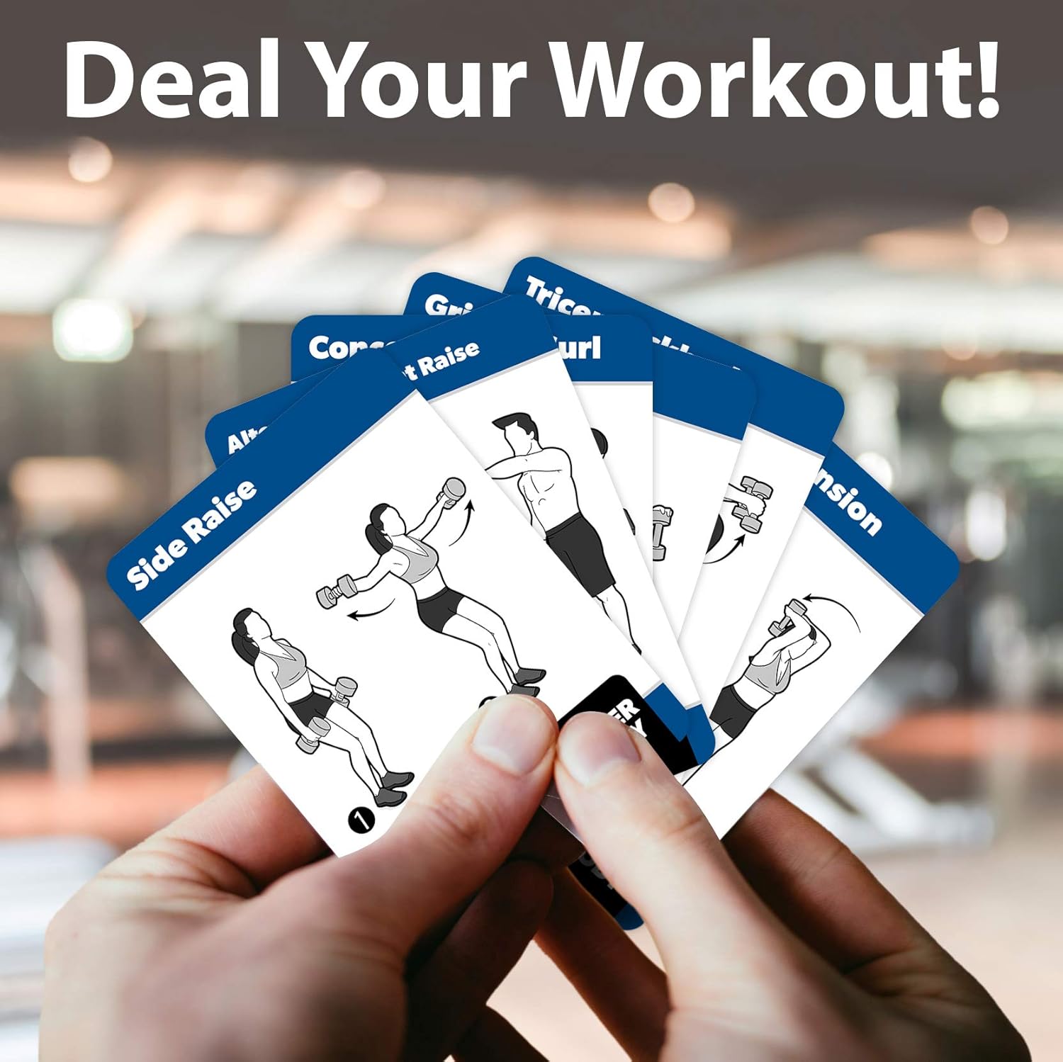Skiennix Fitness Workout Cards - 2 Pack of Bodyweight & Dumbbell Exercises - 100+ Workouts