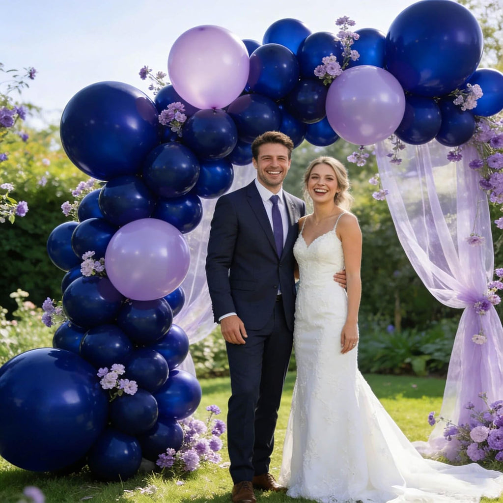 Navy Blue Latex Balloons by [Brand Name] - 12 Inch, 110pcs for Birthday Parties & Baby Showers
