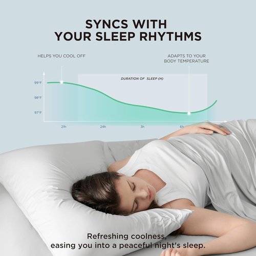 Bedsure Silver Grey Satin Pillowcases - Cooling Queen Size Set of 2 for Luxurious Sleep Comfort