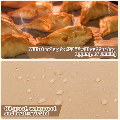Hovico Parchment Paper Baking Sheets - 130 Precut Non-Stick 9x13 Inch Sheets for Air Frying, Grilling & More