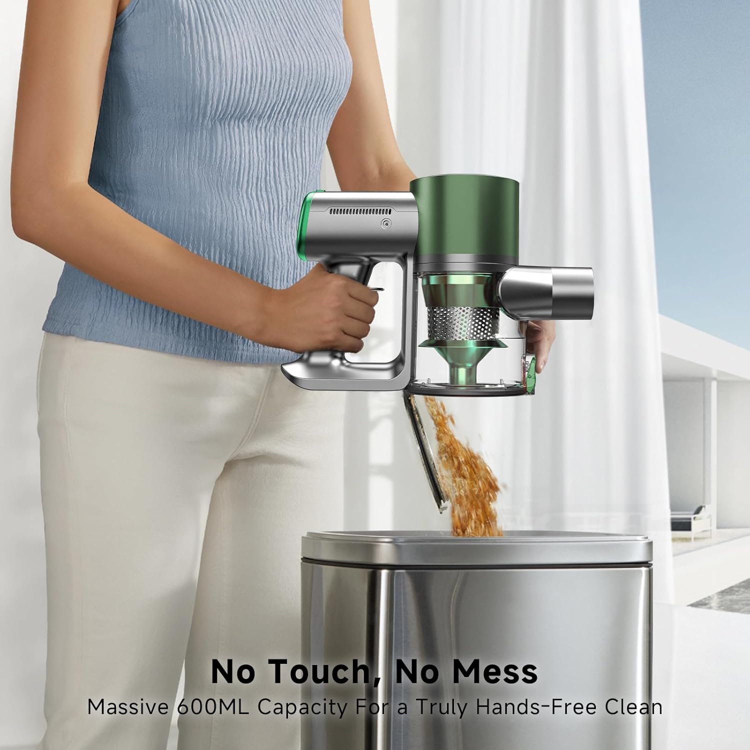 Skiennix Cordless Stick Vacuum Cleaner - Lightweight Handheld Design with 45-Minute Battery Life | Ideal for Pet Hair & Hardwood Floors