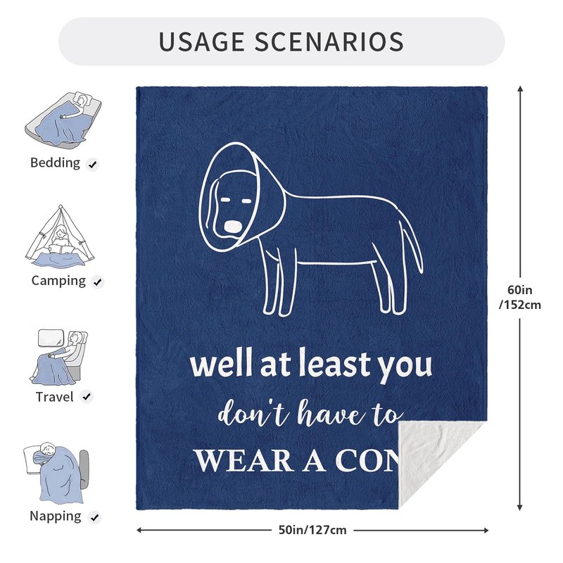 Mlkdcid Get Well Gifts for Men, Get Well Gifts After Surgery, Get Well Soon Gifts for Men/Teenage Boys, Feel Better Gift Throw Blanket 60" x 50"