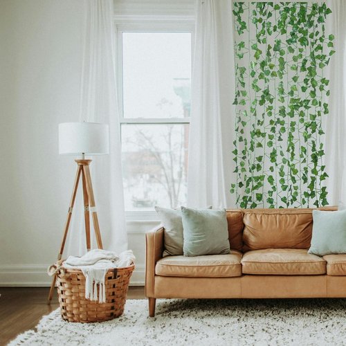 Freyalife Fake Vines - Aesthetic Artificial Ivy Leaves for Room Decor | 12 Pack, 84 Feet, Greenery Garlands